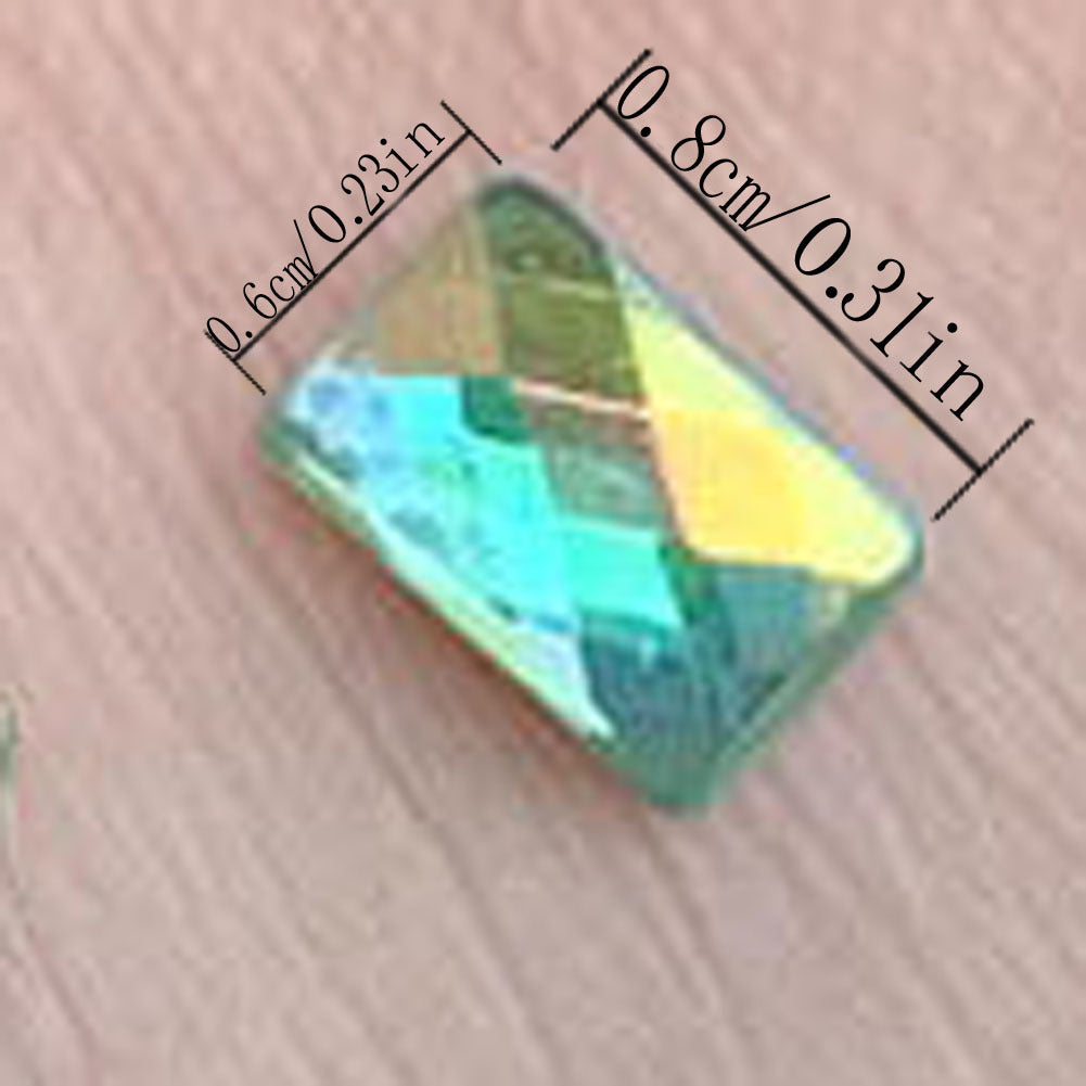 100PCS 0.23in AB Flatback Rhinestone DIY Crafts