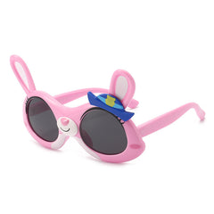 Girls Cartoon Rabbit Frame Polarized Sunglasses UV Protection