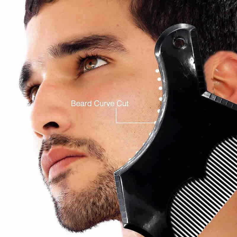 Beard Shaping & Styling Tool With Comb - Perfect Line Up & Edging