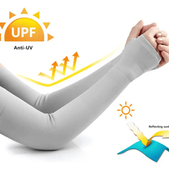 Minimalist Arm Sleeves Solid Sunscreen Ice Sleeves Outdoor Protective Gloves