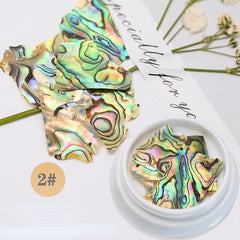 3D Mermaid Flakes Nail Art Decoration - Colorful Shell Slices Glitter Sequins