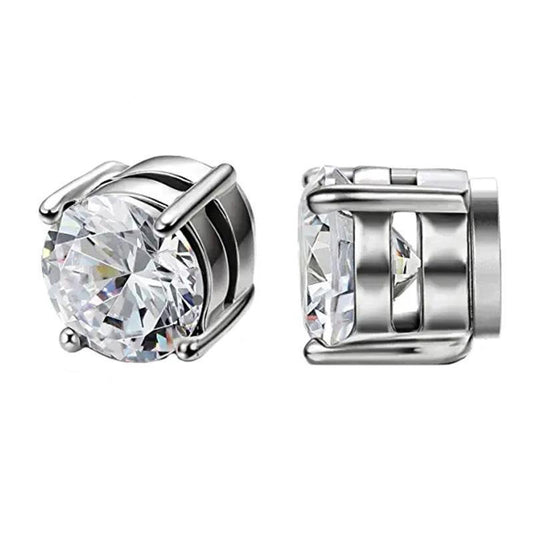 Men's Stainless Steel Double Head Earrings Studs