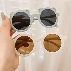 Teen Round Frame Sun Protection Sunglasses for Boys and Girls