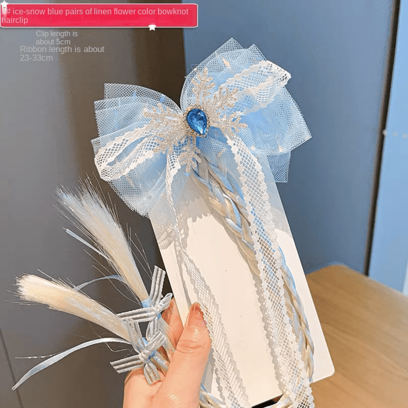 Girls Cartoon Crown Princess Headband With Mesh Decor