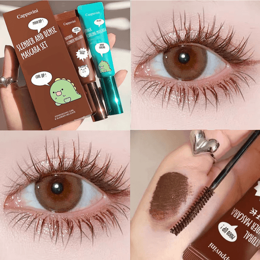 Brown Slender Mascara Dense Small Soft Brush Waterproof