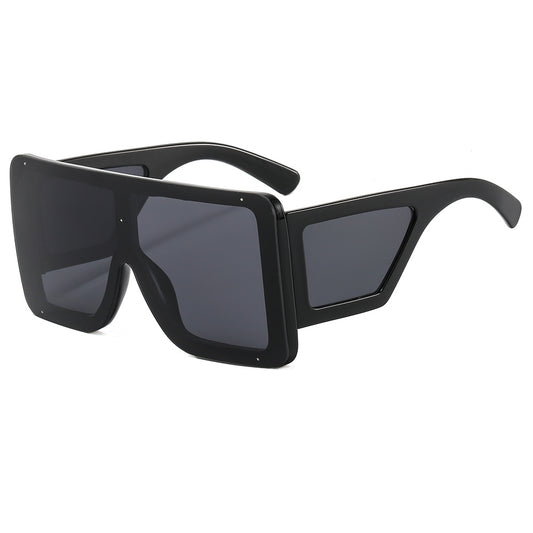Oversized Gradient Lens Sunglasses Polarized UV400 Shield Glasses
