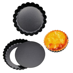 6pcs Mini Pie Pans Non Stick Tart Molds