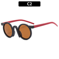 Round Frame Sun Protection Sunglasses for Kids