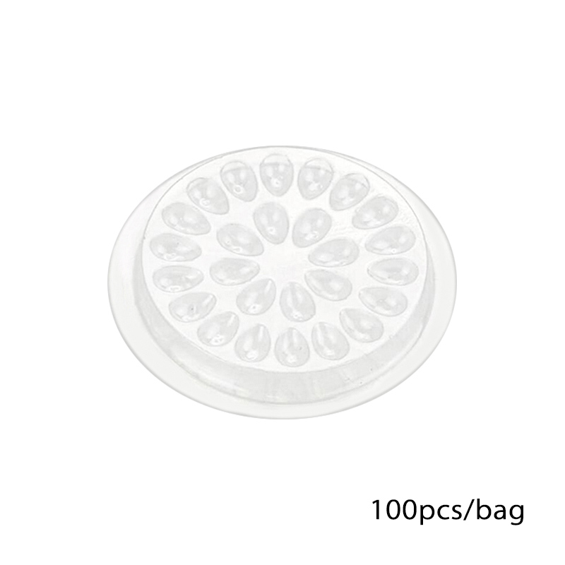 100Pcs Eyelash Glue Pallet Eyelash Extension Glue Pads Stand