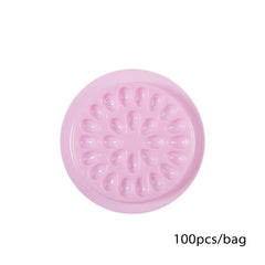 100Pcs Eyelash Glue Pallet Eyelash Extension Glue Pads Stand