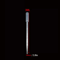 100Pcs 3ml Plastic Transfer Pipettes Disposable Eye Dropper