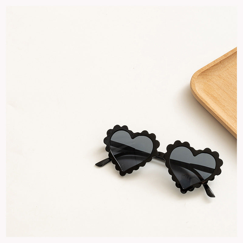 Heart Frame Sun Protection Sunglasses for Kids