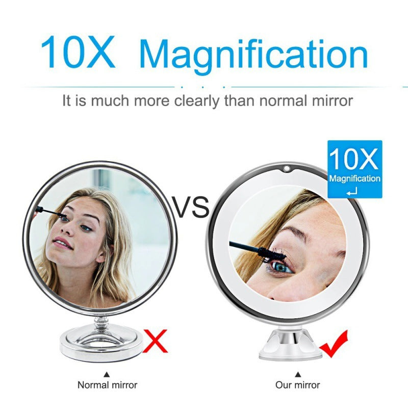 10x Magnification Makeup Mirror Without Batteries