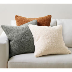 Colorful Teddy Plush Pillow Cover 18x18 Inches