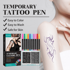 Temporary Tattoo Pen Set Face Body DIY Makeup Halloween