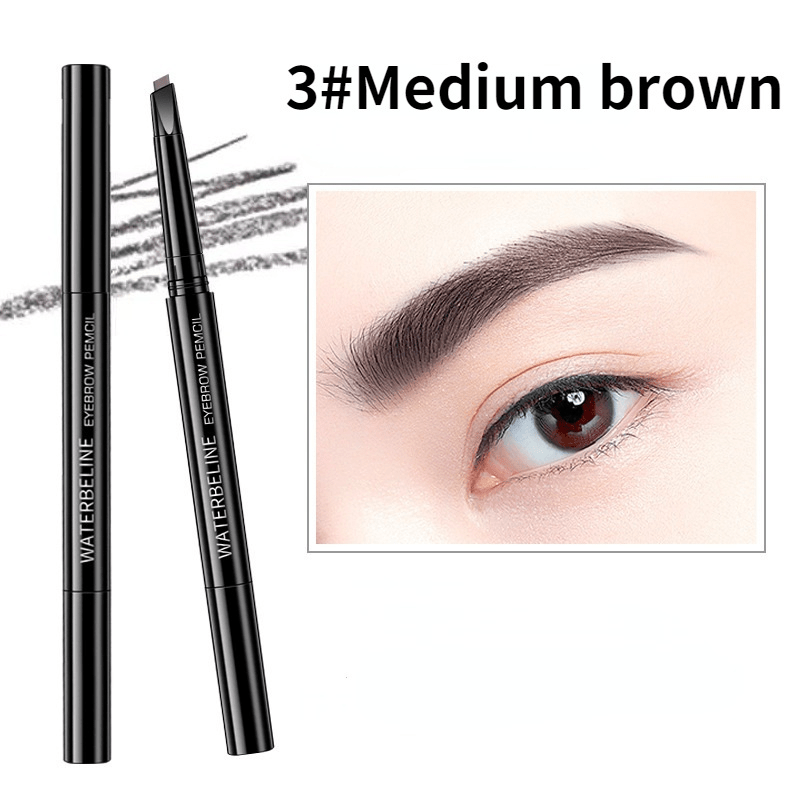 Waterproof Double Ended Eyebrow Pencil Long Lasting Eyeliner