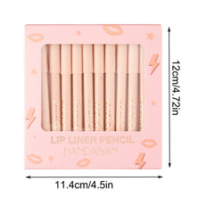 12 Pcs Lipstick Pencil Long Lasting Matte Lip Liner Pen Set