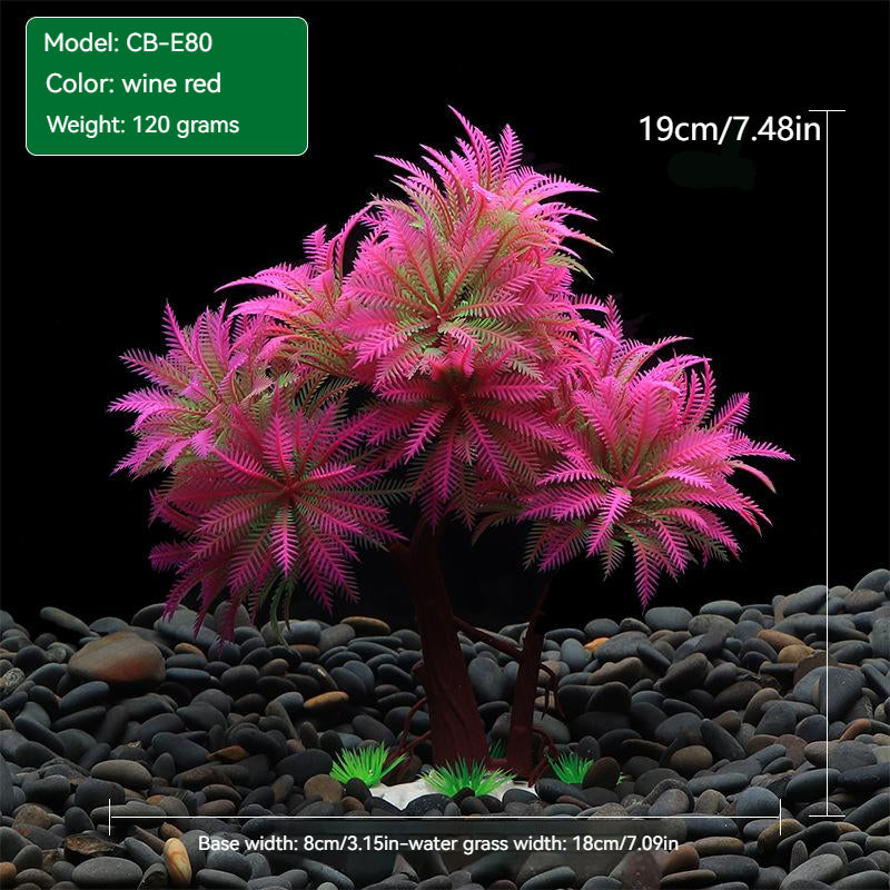 Artificial Aquarium Plants Green Water Ornaments Low Maintenance Aquarium Grass