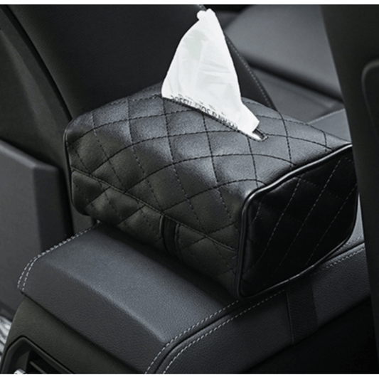 Universal Leather Car Tissue Storage Box Holder Case