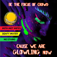 12 Colors Fluorescent Face Painting Paste Halloween Makeup