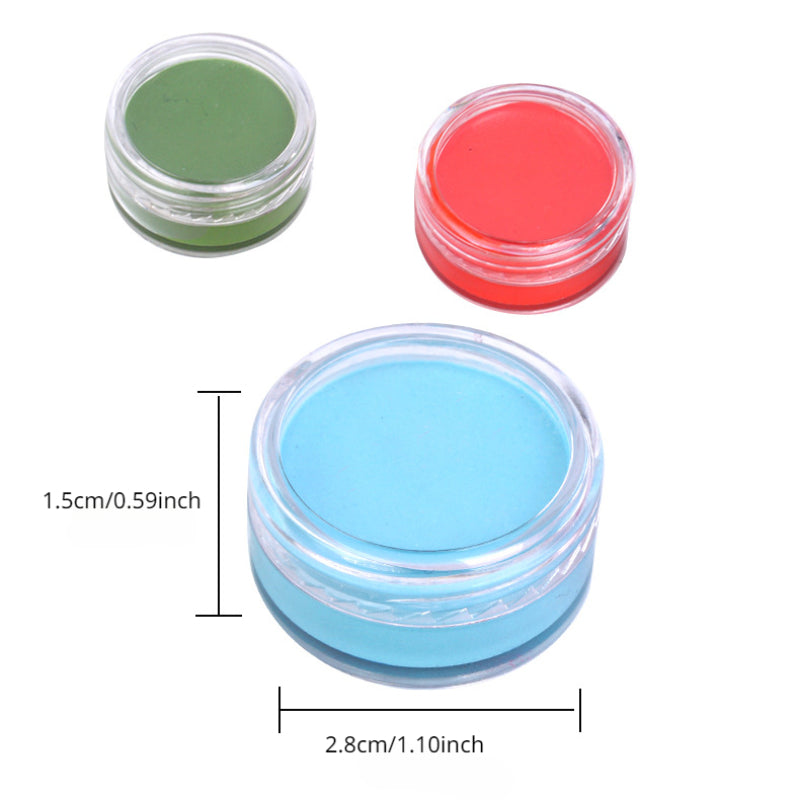 12 Colors Fluorescent Face Painting Paste Halloween Makeup