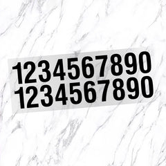 Reflective Number Vinyl Decal Stickers for Car, Zip Code-Mobile Pho