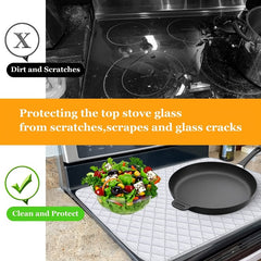 Quilted Stove Top Cover Glass Cooktop Protector