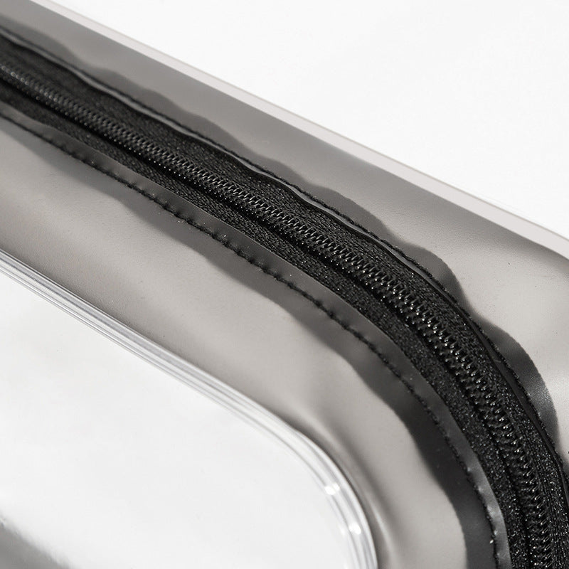 4PCS Transparent PVC Storage Bag Beauty Case Toiletry Bag Zipper Pouch