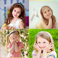 Baby Girls Braided Headbands Non-slip Hair Hoops Kids Hair Accessories