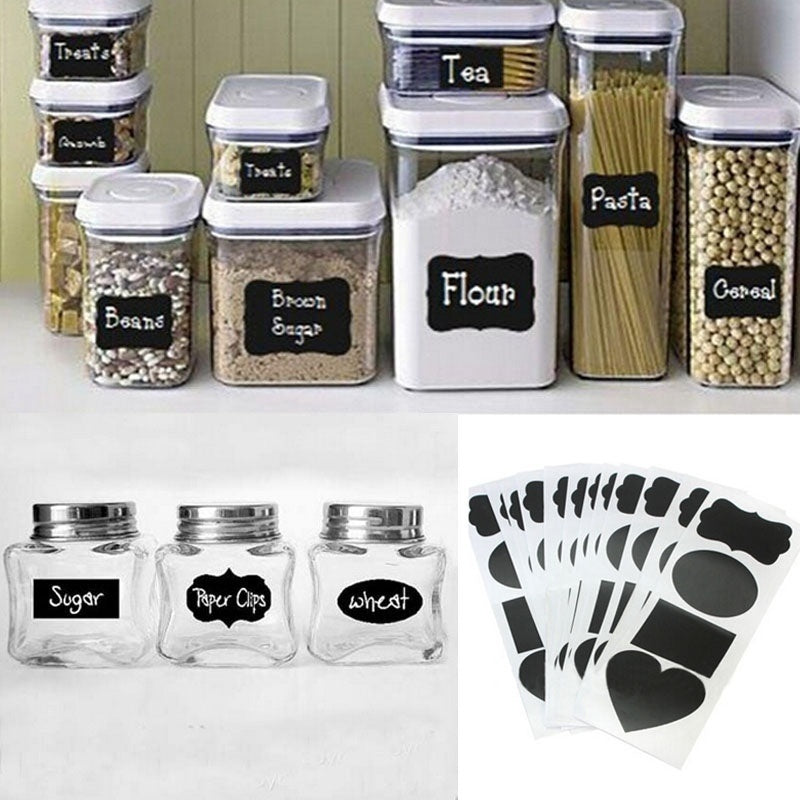 Vinyl Chalkboard Label Stickers Blackboard ChalkBoard Stickers Jar Labels