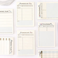 1pc 60 Sheets Planner Anniversary Diary Student Journal Punch Card Annual Calend