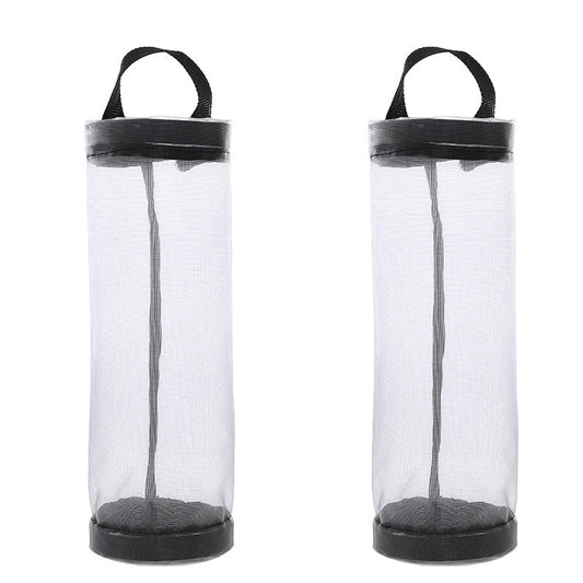 2pcs Outdoor Plastic Bag Holder Grocery Bag Rack Net Hanging Storage Bag
