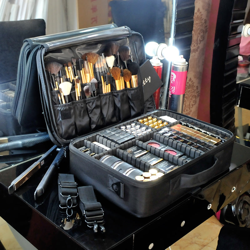 Professional Travel Makeup Case Large Capacity Makeup Train Case