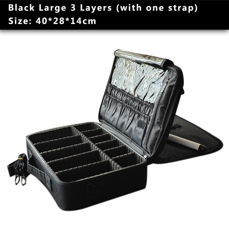 Professional Travel Makeup Case Large Capacity Makeup Train Case