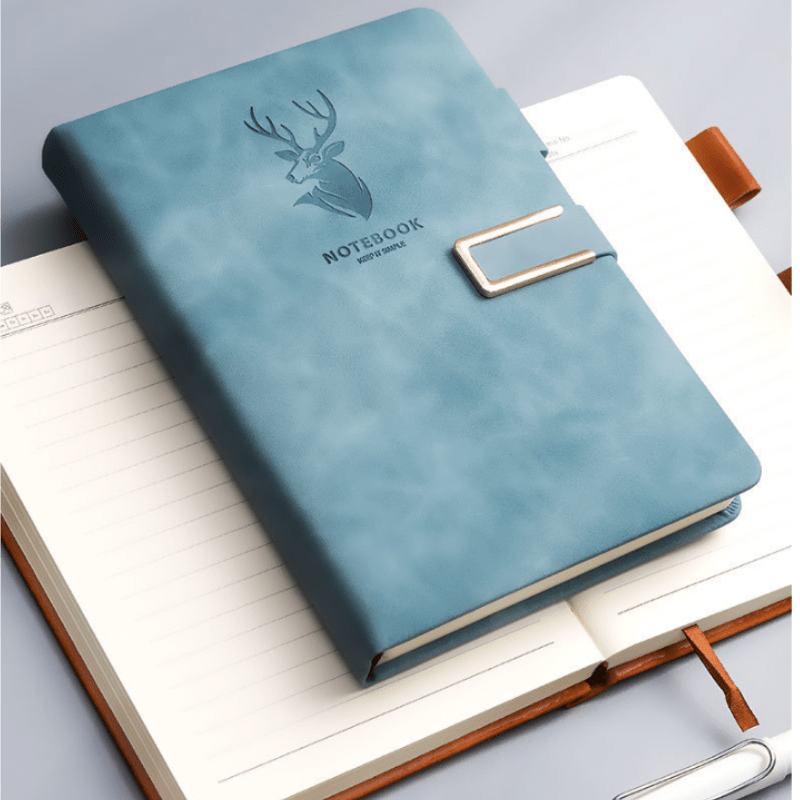 360 Page Leather Business A5 Notebook - Office Stationery Supplies