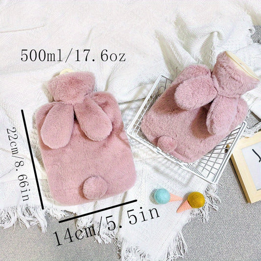 500ml Rabbit Plush Hot Water Bottle for Travel