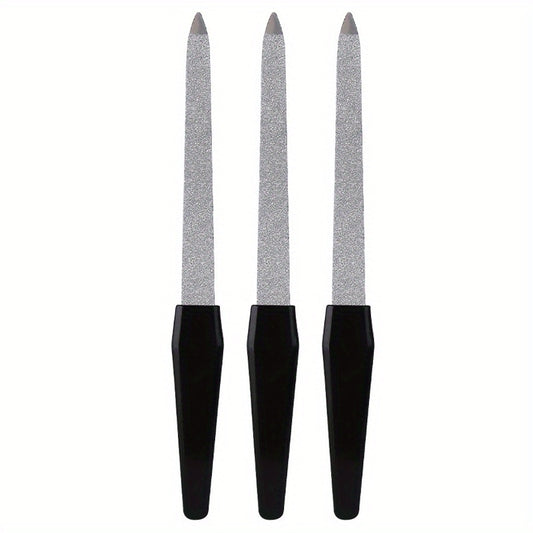 3pcs Double Sided Nail File for Smooth Nails