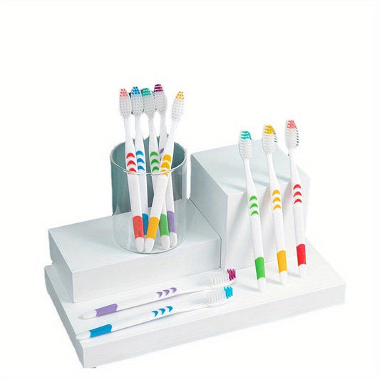 10 Pcs Ultra Soft Charcoal Toothbrushes Adult Teeth Brush