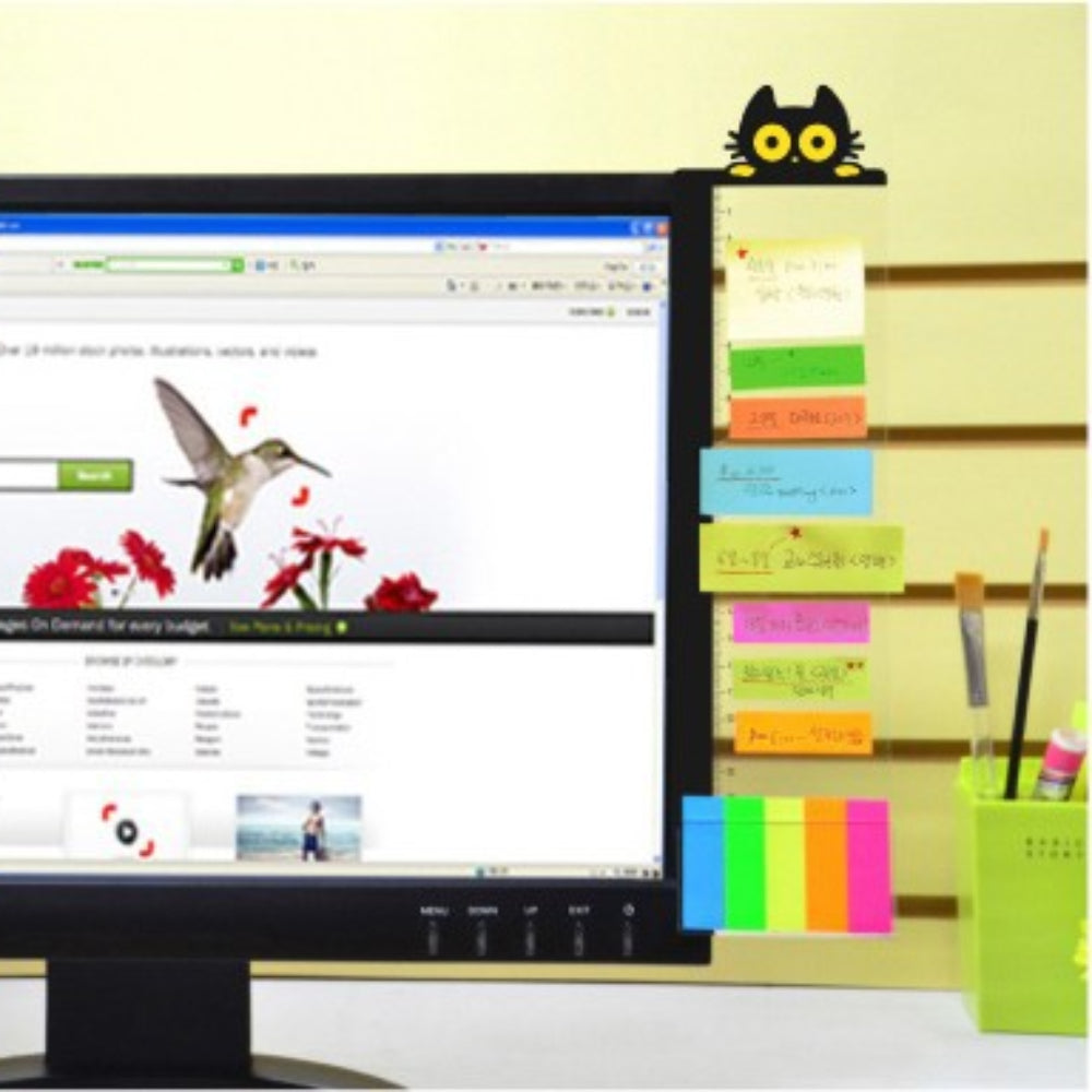 Monitor Side Panel Message Board w/ Ruler