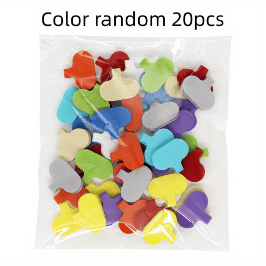 20pcs Multicolor Cable Labels for Electronics Writable Oval Cable Tags