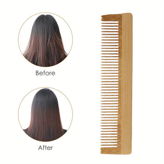 Natural Anti Static Bamboo Massage Hair Comb for Scalp Health Care
