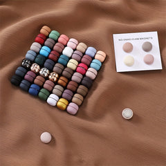 Macaroon Candy Hijab Magnetic Pins Frosted Strength Magnetic Buttons