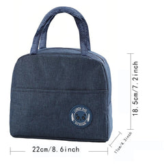 Stylish Insulated Lunch Bag with Rose Golden Lettering Waterproof Hand Washable