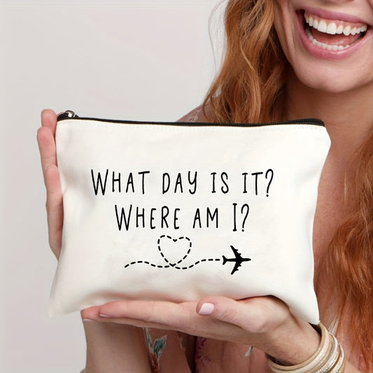 Flight Attendant Makeup Bag Pattern Cosmetic Travel Toilet