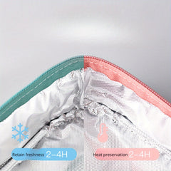 Large Capacity Insulated Lunch Bag, Durable Oxford Fabric