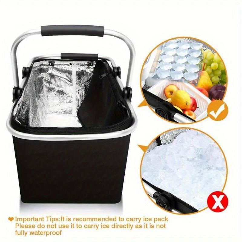 Insulated Cooler Bag Leak Proof Thermal Lunch Tote for Picnic Camping