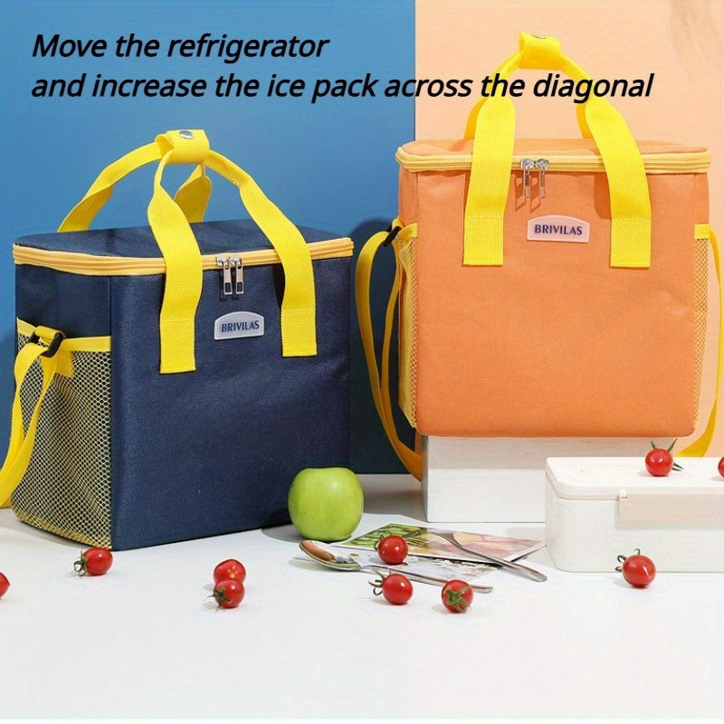 Large Capacity Lunch Bag with Ice Pack Leak-proof Thermal Pack