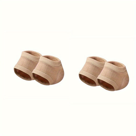 4pcs Ankle Compression Socks & Heel Protectors with Gel Cushion Pads