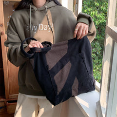 NYXIA Corduroy Tote Bag - Minimalist Shoulder Hobo Bags