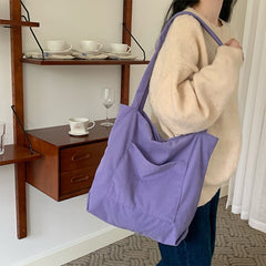 NYXIA Corduroy Tote Bag - Minimalist Shoulder Hobo Bags